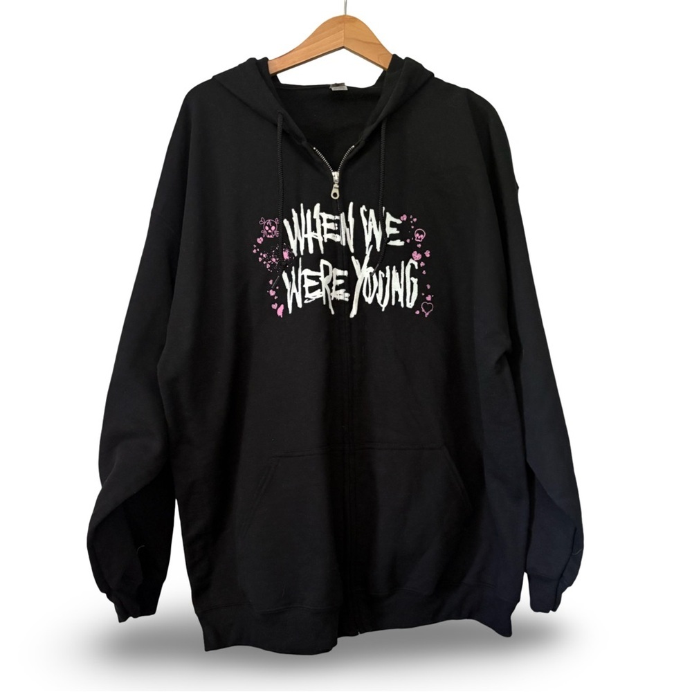 When We Were Young Official Festival Hoodie Men's Sz XL2 Black Emo Punk Y2K MCR